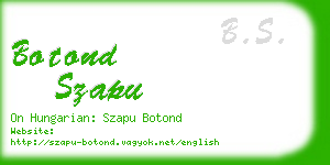 botond szapu business card